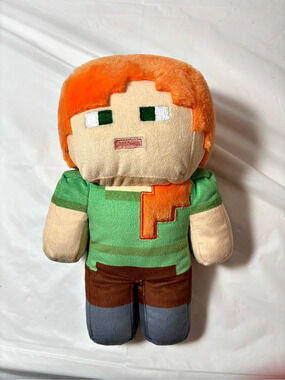 Mojang Minecraft plush Toy Orange Green Alex